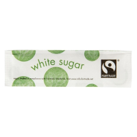 Compostable Sugar Sticks | Fairtrade White Sugar | Eco-Friendly Single Portions | Vegware GK100