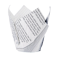 Newspaper Design Chip Crowns | Disposable Paper Chip Holders | Pack of 250 | Olympia GK973