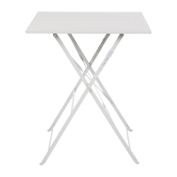 Square Steel Pavement Table | Grey Outdoor Cafe Table | 600mm | Bolero GK988