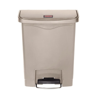 Commercial Waste Bin | Slim Jim Step-On Bin | Front Pedal 30L Capacity | Rubbermaid GL021
