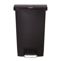 Commercial Waste Bin | Pedal Bin | Slim Jim 50L Front Pedal | Rubbermaid GL028