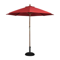 Round Parasol | Outdoor Umbrella | 2.5m Diameter Red | Bolero GL304