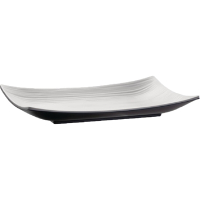 Dual Tone Curved Rectangular Platter | Serving Dish | 11in | APS GL641