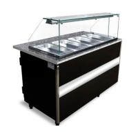 Commercial Hot Buffet Display | Closed Food Warming Cabinet | 2000mm Width | Igloo Gastroline GLH-2000