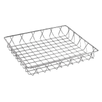 Stainless Steel Wire Display Basket | Food Presentation Basket | 350 x 300 x 50mm | Olympia GM221