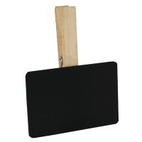 Mini Chalk Board | Peg Mounted Menu Sign | Black Framed Tabletop Display | Olympia GM241