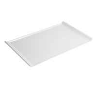 Melamine Platter | White Serving Tray | 530 x 330mm | Kristallon GM284