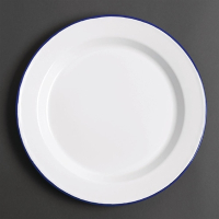Enamel Dinner Plate | 245mm Tableware | Durable Dinnerware | Olympia GM512