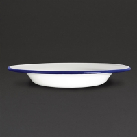 Enamel Soup Plate | 245mm Deep Soup Bowl | Olympia GM513