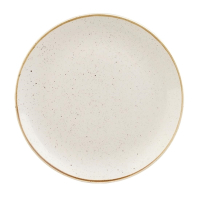Round Coupe Plate | Stonecast Barley White | 295mm | Churchill GM685