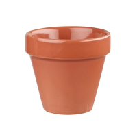 Plant Pot | Ceramic Plant Pot | 17oz Paprika Serving Vessel | Churchill Bit On The Side GM691