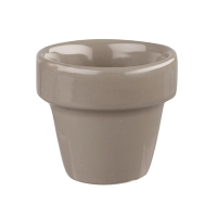 Plant Pot | Ceramic Bit On The Side Pot | 2oz Pebble Design Dish | Churchill GM693