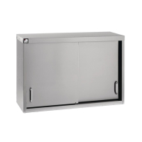 Stainless Steel Sliding Door Wall Cupboard | Commercial Kitchen Storage | 1500mm Width | Parry