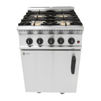 Commercial 4 Burner Oven Range | Gas Cooker | Natural Gas | Parry GB4