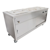 Mobile Hot Cupboard | Bain Marie Topped | Heated Storage | Parry HOT18BM