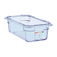 Food Storage Container | ABS Blue GN 1/4 | 100mm Deep | Araven GP575