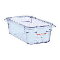 Food Storage Container | ABS GN 1/3 Container | 100mm Deep Blue | Araven GP579