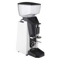 Commercial Coffee Grinder | On-Demand Grinder with Tamper | White Finish | Santos 59TWA GP749