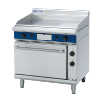 Commercial Griddle with Electric Static Oven | LPG Gas Griddle | 900mm Width | Blue Seal Evolution GPE506/L