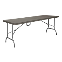 Commercial Folding Table | Rattan Rectangular Centre Table | 6ft Brown | Bolero GR771