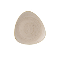 Triangle Plate | Nutmeg Cream Stone Effect Tableware | 229mm | Churchill GR940