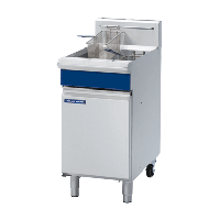 Commercial Propane Gas Fryer | Twin Basket Free Standing Fryer | Single Tank | Blue Seal GT45