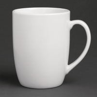 Classic White Mug | Porcelain Coffee Cup | 350ml Capacity | Royal Porcelain GT945