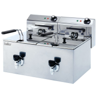 Commercial Double Tank Fryer | Electric Deep Fat Fryer | 2 x 6L Capacity | Hallco MDF88T