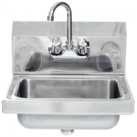 Commercial Hand Wash Basin | Sink With Tap | Stainless Steel Wall Mounted | Modena HW40