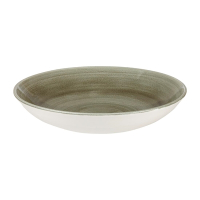 Round Coupe Bowls | Green Patina Stonecast Bowls | 248mm | Churchill HC810