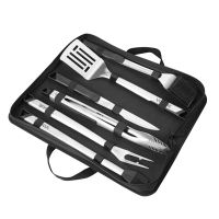 Commercial BBQ Utensils Set | 6 Piece Barbecue Tools | Stainless Steel | Vogue HP288