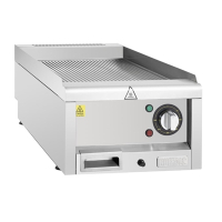 Commercial Electric Griddle | Ribbed Griddle Plate | 400mm Cooking Surface | Buffalo HT754