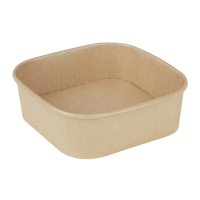Commercial Recyclable Square Food Container Bases | 1000ml Takeaway Containers | 300 Pack | Fiesta HW016