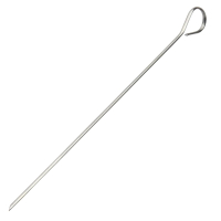 Stainless Steel Skewers | 250mm Length | 10 Pack | Commercial BBQ Tools | De Buyer HW046