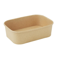 Commercial Recyclable Rectangular Food Containers | Takeaway Containers | 650ml | 300 Pack | Fiesta HW621