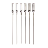 Commercial Grilling Skewers | Stainless Steel BBQ Skewers | 6 Pack | Oxo GG HW665