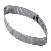 Commercial Stainless Steel Mould | Elliptic Cake Mould | 100x55x20mm | Pavoni HX563