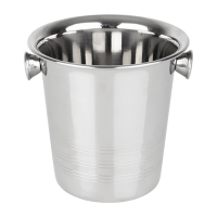 Commercial Ice Bucket | Stainless Steel Ice Pail with Handles | 1050ml Etched Detail | Olympia HY121