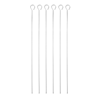 Commercial Flat Sided Skewers | Stainless Steel BBQ Skewers | 6 Pack | Masterclass HY594