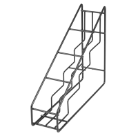 Commercial Syrup Bottle Stand | Black Wire Dispenser Rack | 400x105x320mm | Olympia HY987