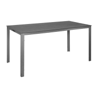 Commercial Outdoor Table | Grey Slatted Table | 1560mm Length | Bolero Valletta HZ020