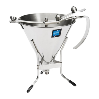 Automatic Piston Funnel | Stainless Steel Batter Dispenser | Commercial Pastry Tool | De Buyer HZ121