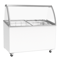 Ice Cream Display Freezer | Commercial Ice Cream Cabinet | 7x5L Napoli Tub Capacity | Best Frost ICD13