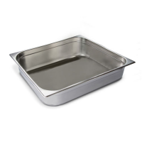 Stainless Steel Gastronorm Pan | 2/1 GN Container | 100mm Deep | Modena