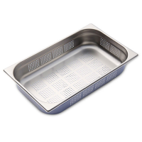 Commercial Perforated Gastronorm Pan | GN Container | 1/1 x 100mm Depth | Generic GN1-1-100P
