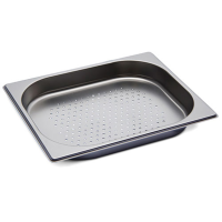 Commercial Perforated Gastronorm Pan | GN 1/2 | 40mm Deep | Stainless Steel Containers