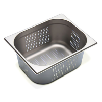 Perforated Gastronorm Pan | 1/2 GN Container | 150mm Deep | Stainless Steel