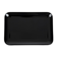 Melamine Large Rectangular Platter | Black Serving Tray | 330mm Catering Display | Dalebrook J897