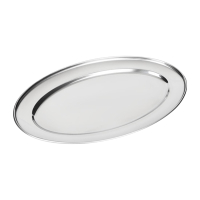 Oval Service Tray | Stainless Steel Serving Tray | 200mm | Olympia K360