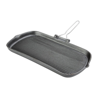 Cast Iron Grill Pan | Griddle Pan | Square Heavy Duty | Vogue K417